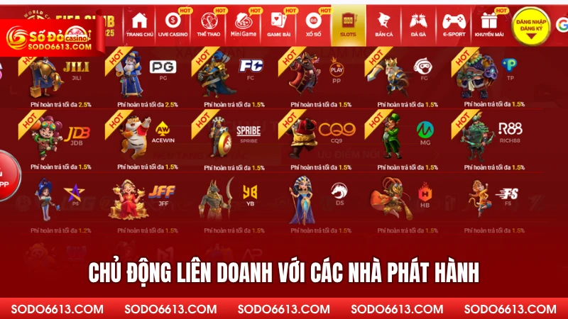 Chủ động liên doanh với các nhà phát hành