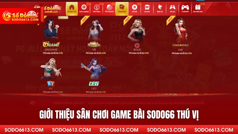 Giới thiệu sân chơi game bài Sodo66 thú vị