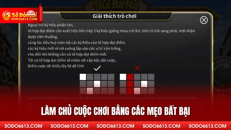 Làm chủ cuộc chơi bằng các mẹo bất bại