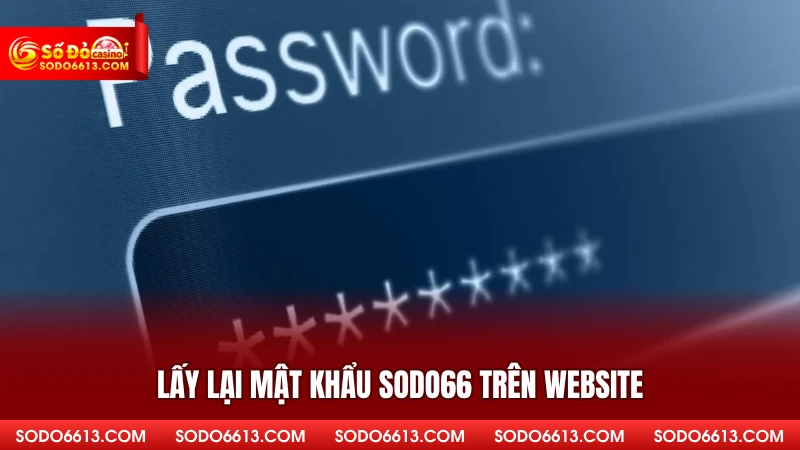 Lấy lại mật khẩu sodo66 trên website