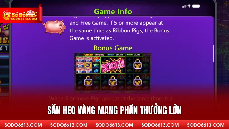 Săn heo vàng mang phần thưởng lớn
