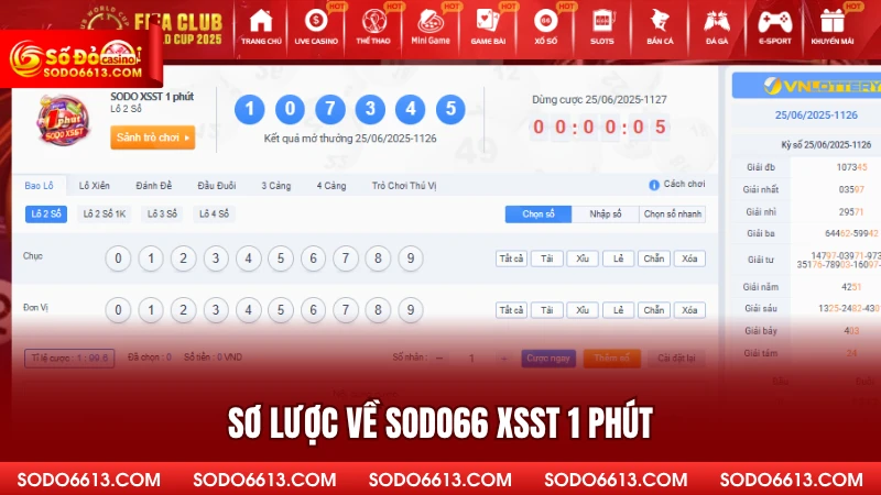 Sơ lược về sodo66 XSST 1 phút