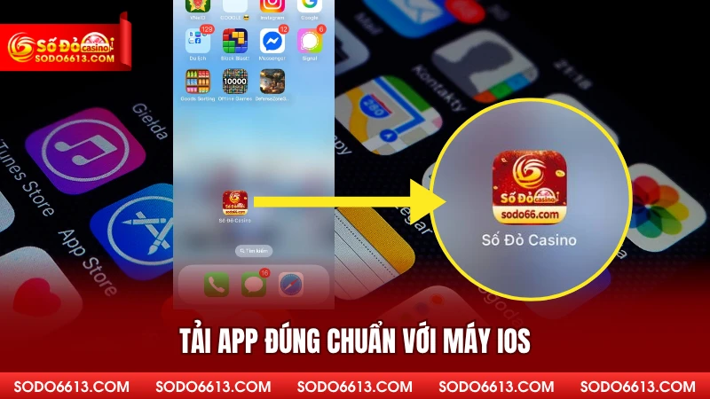 Tải app đúng chuẩn với máy iOS