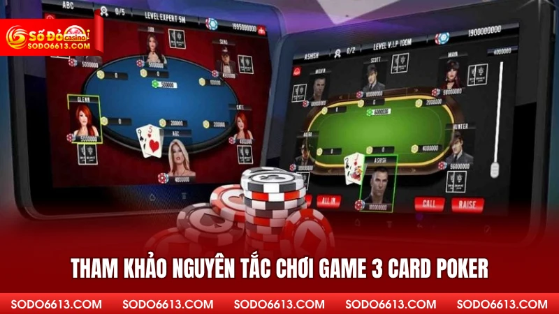 Tham khảo nguyên tắc chơi game 3 Card Poker