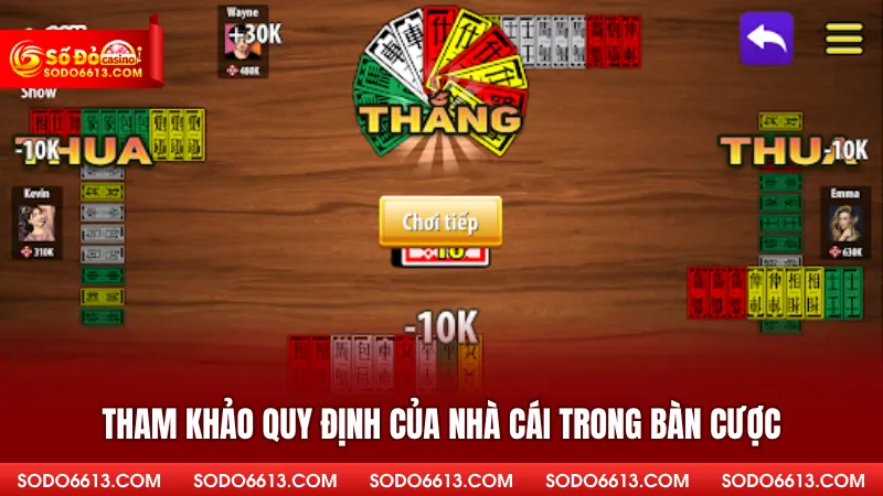 Tham khảo quy định của nhà cái trong bàn cược