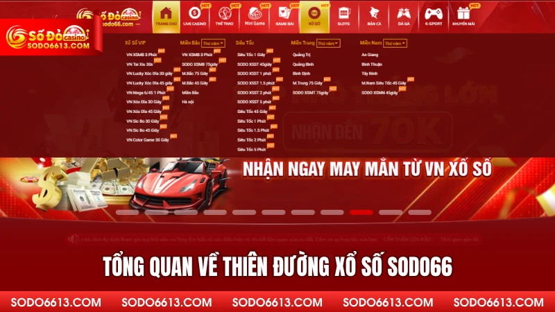Tổng quan về thiên đường xổ số Sodo66