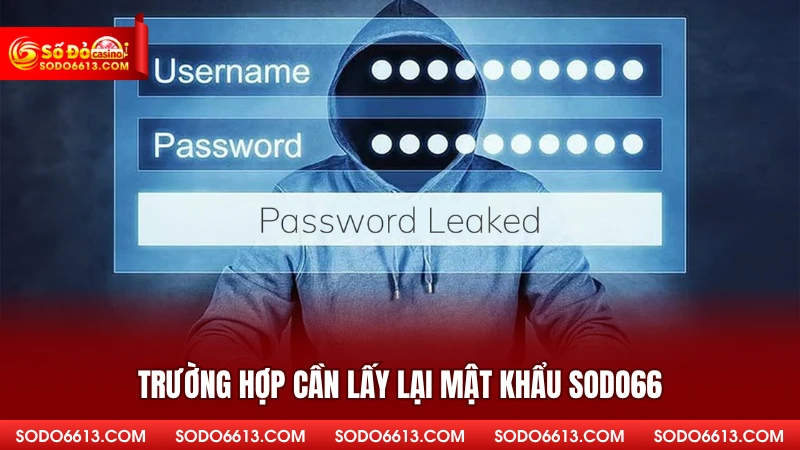 Trường hợp cần lấy lại mật khẩu sodo66