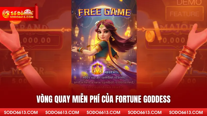 Vòng quay miễn phí của Fortune Goddess