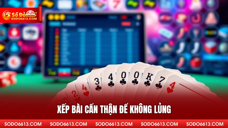 Xếp bài cẩn thận để không lủng